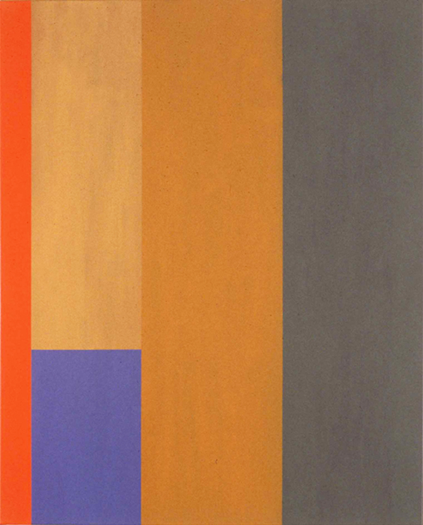 LW-VIII ochre/orange/blue//grey (Wittgenstein's Colours)