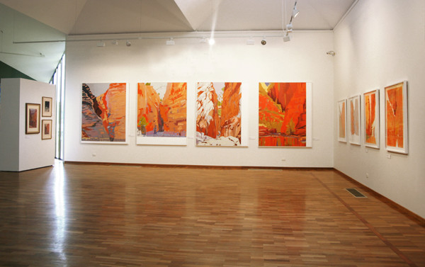 Four Paintings After Namatjira installation view