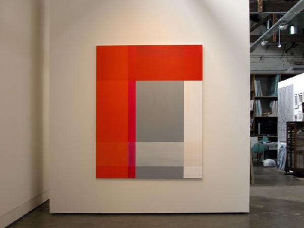 Untitled #3 (orange, grey) 2005, acrylic on canvas 200 x 160 cm